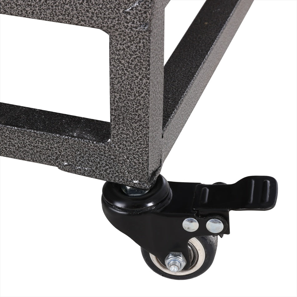 46in Heavy Duty Dog Crate, Furniture Style Dog Crate With Removable Trays And Wheels For High Anxiety Dogs