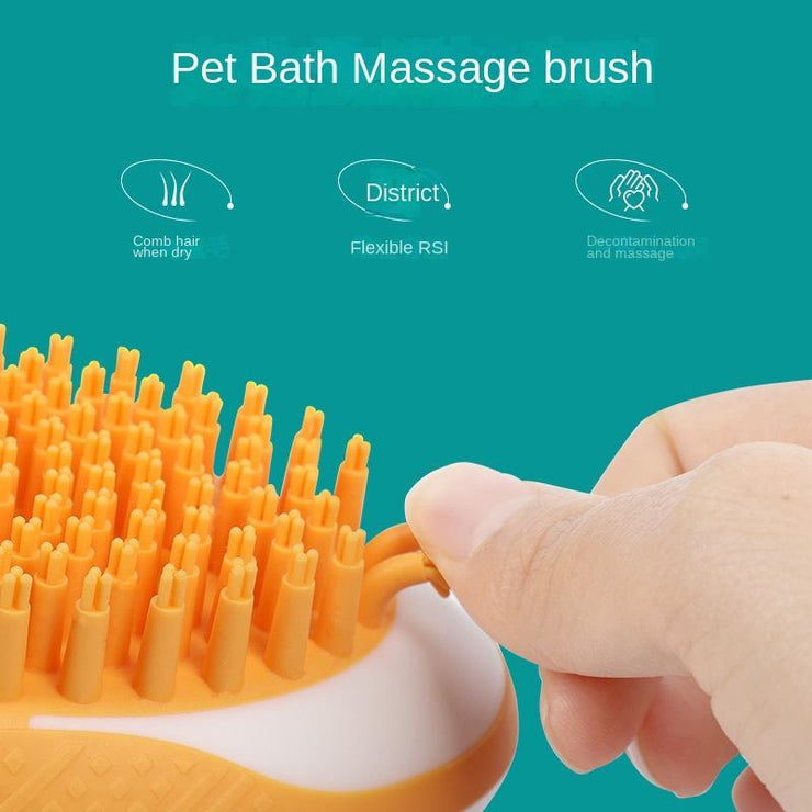 Pet Bath Brush – Silicone Grooming Comb