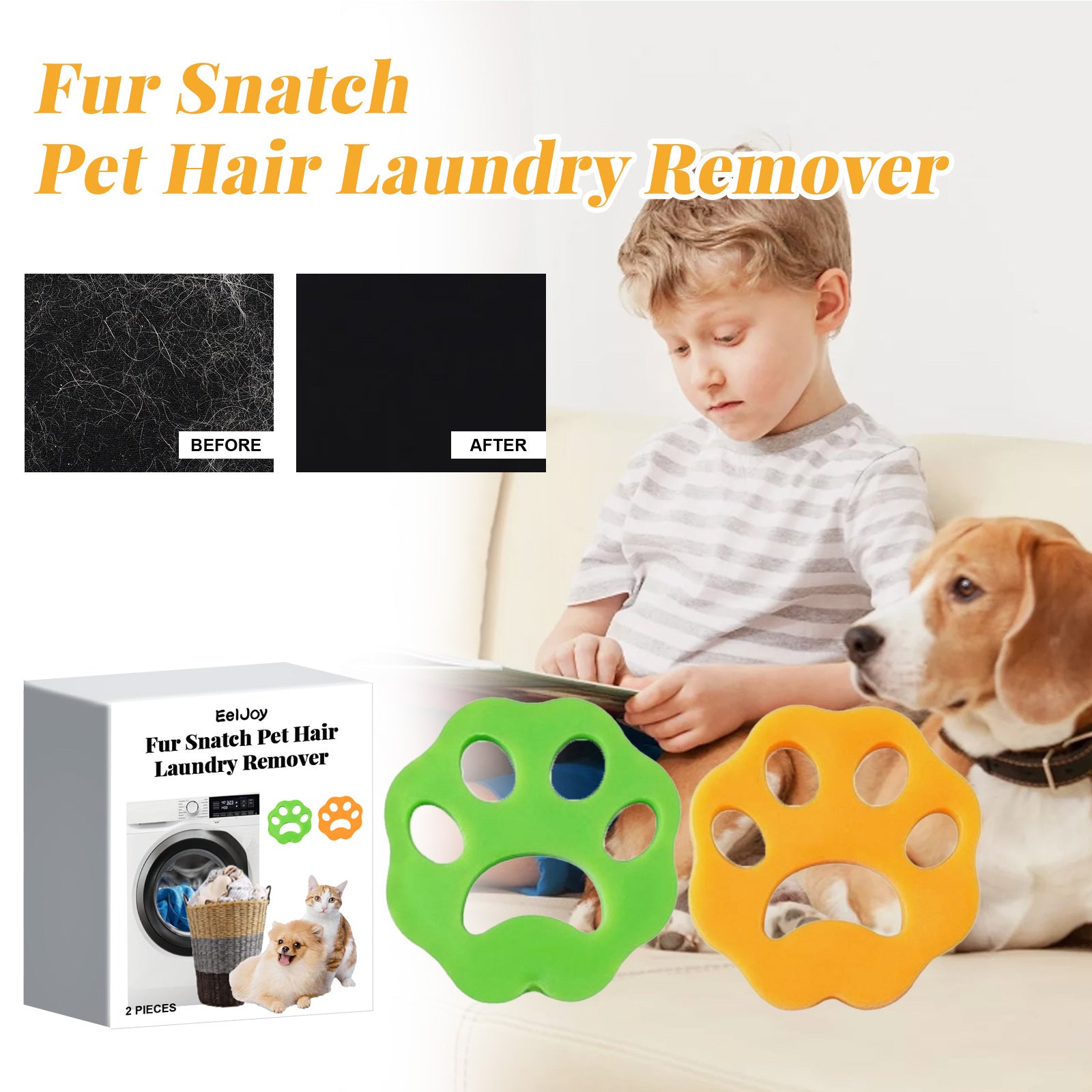 Pet Hair Remover – Laundry Lint Catcher (2-Pack)