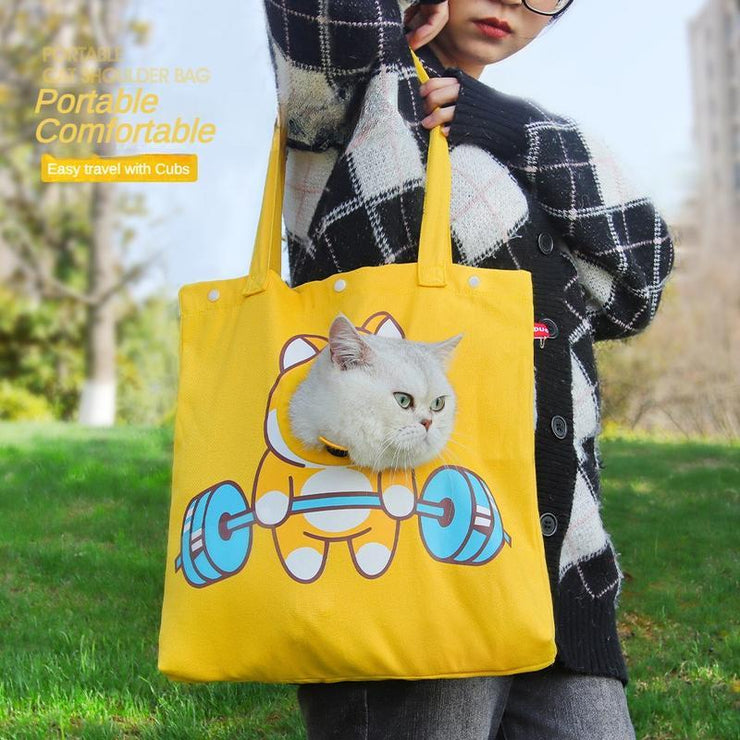 Pet Carrier – Canvas Shoulder Tote Bag