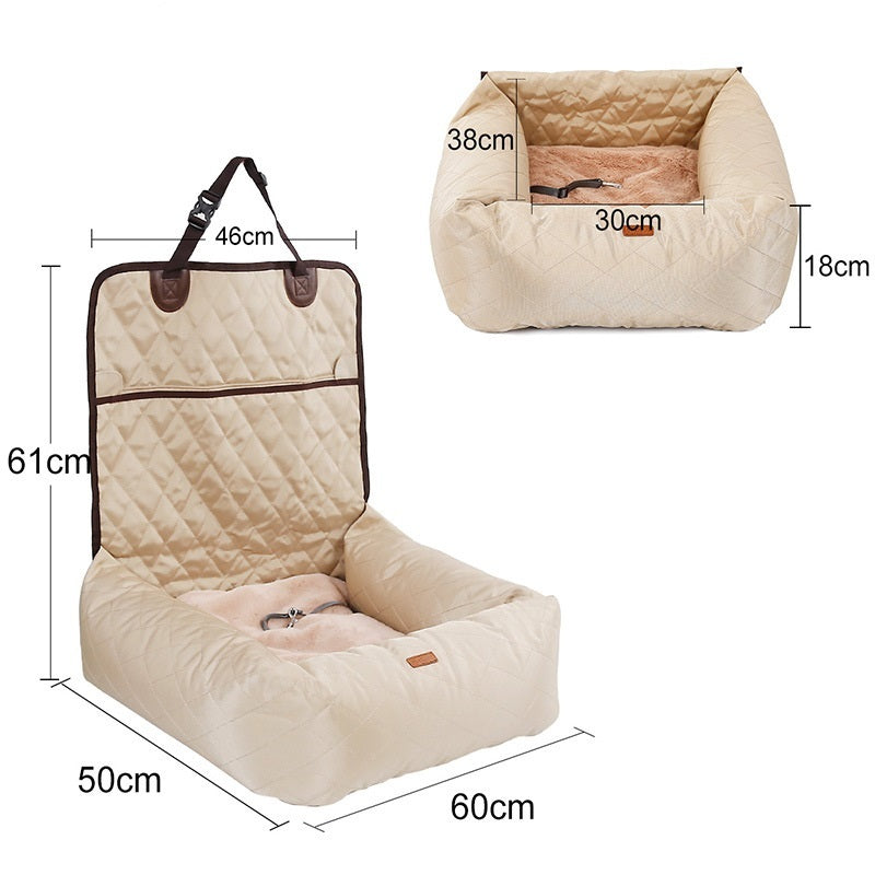 2-in-1 Dog Carrier & Car Seat Bed
