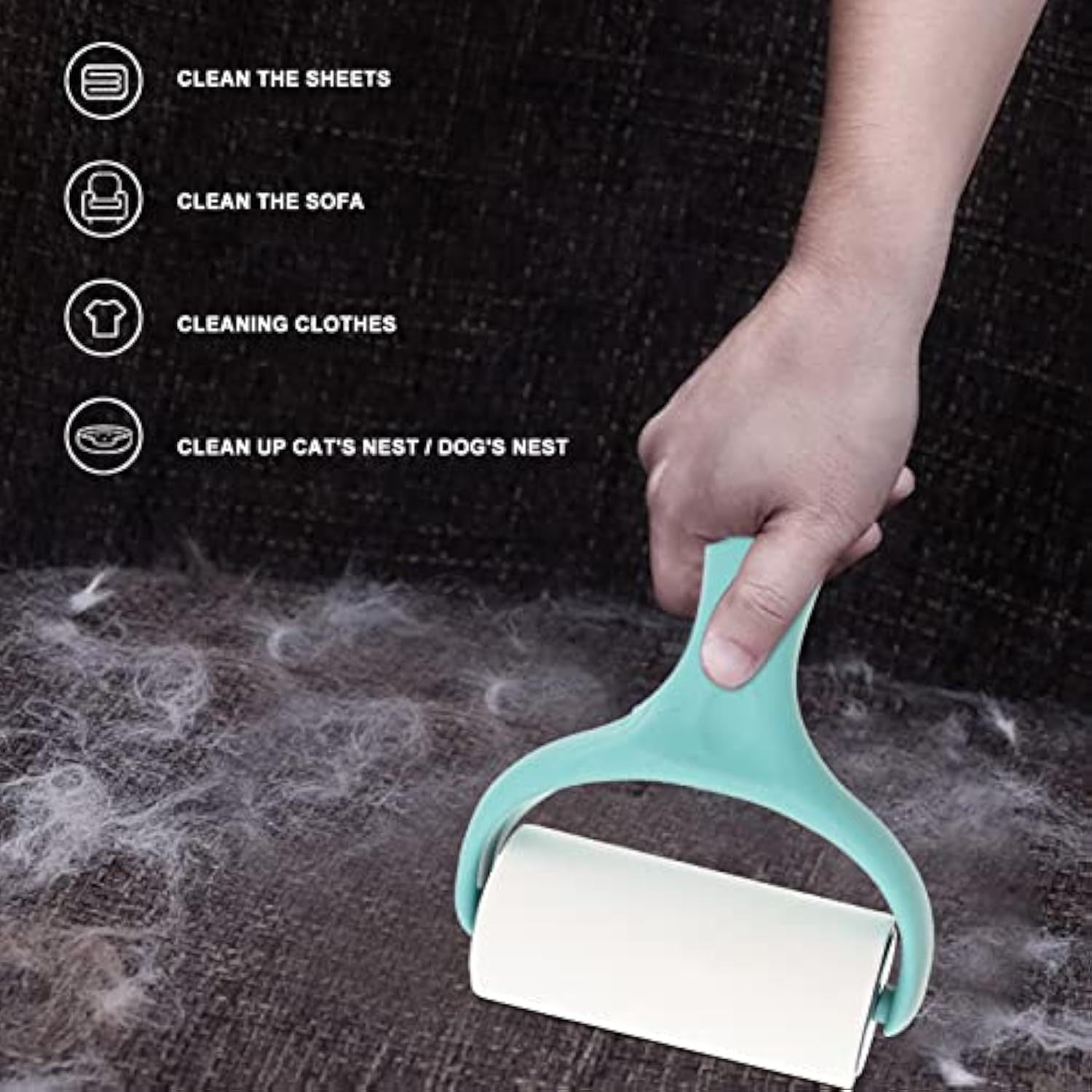Lint Roller – Refillable Pet Hair & Fuzz Remover
