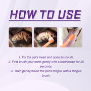 Pet Tongue Brush Toothbrush Set, Pet Oral Cleaning, Tooth Stains, Dental Care