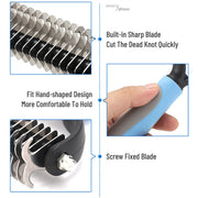 Pet Grooming Brush – Hair Removal Comb