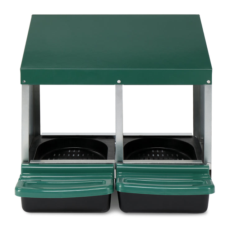Pitched Roof House Iron-plastic Chicken Feeding