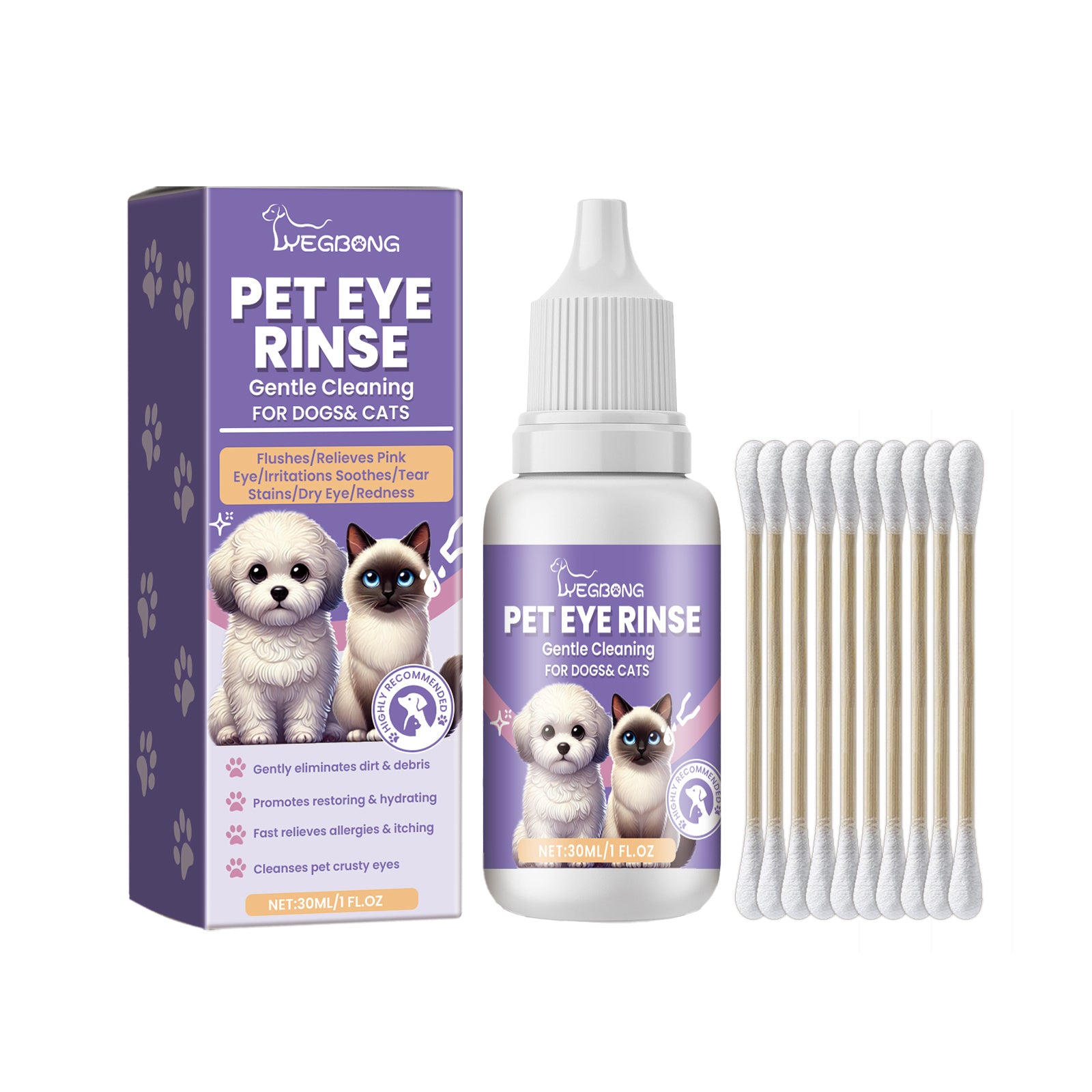 Gentle Pet Eyewash Gently Cleans The Eye Dirt Of Pet Cats And Dogs