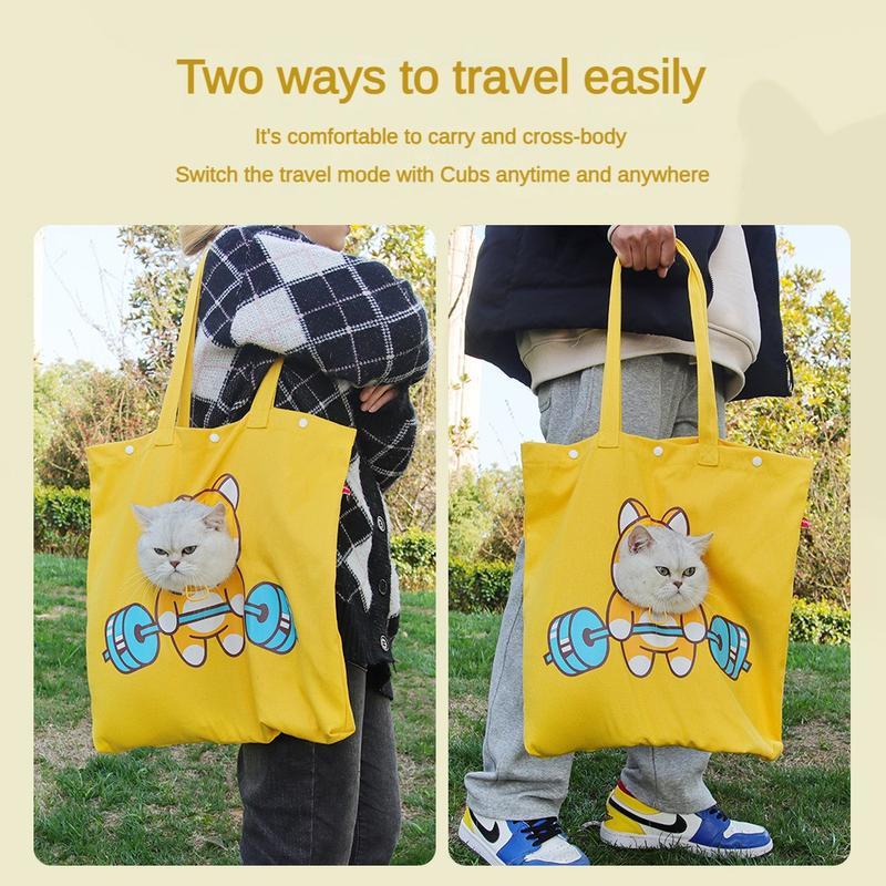 Pet Carrier – Canvas Shoulder Tote Bag