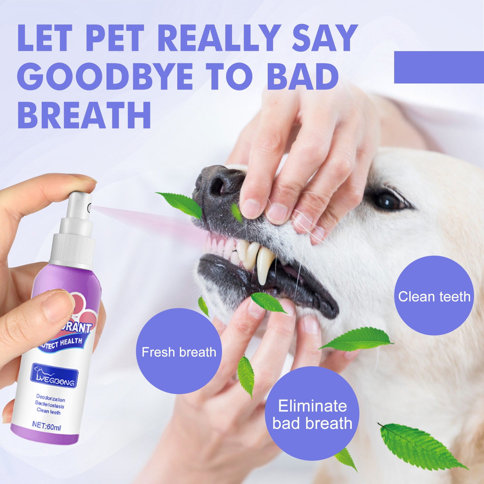 Dog & Cat Deodorant Spray – Breath Freshener
