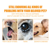 Pet Tooth Wipes, Finger Gloves, Dog And Cat Teeth To Clean Tartar And Fresh Breath