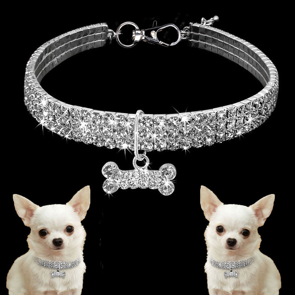 Dog Collar – Bling Rhinestone Crystal Leash