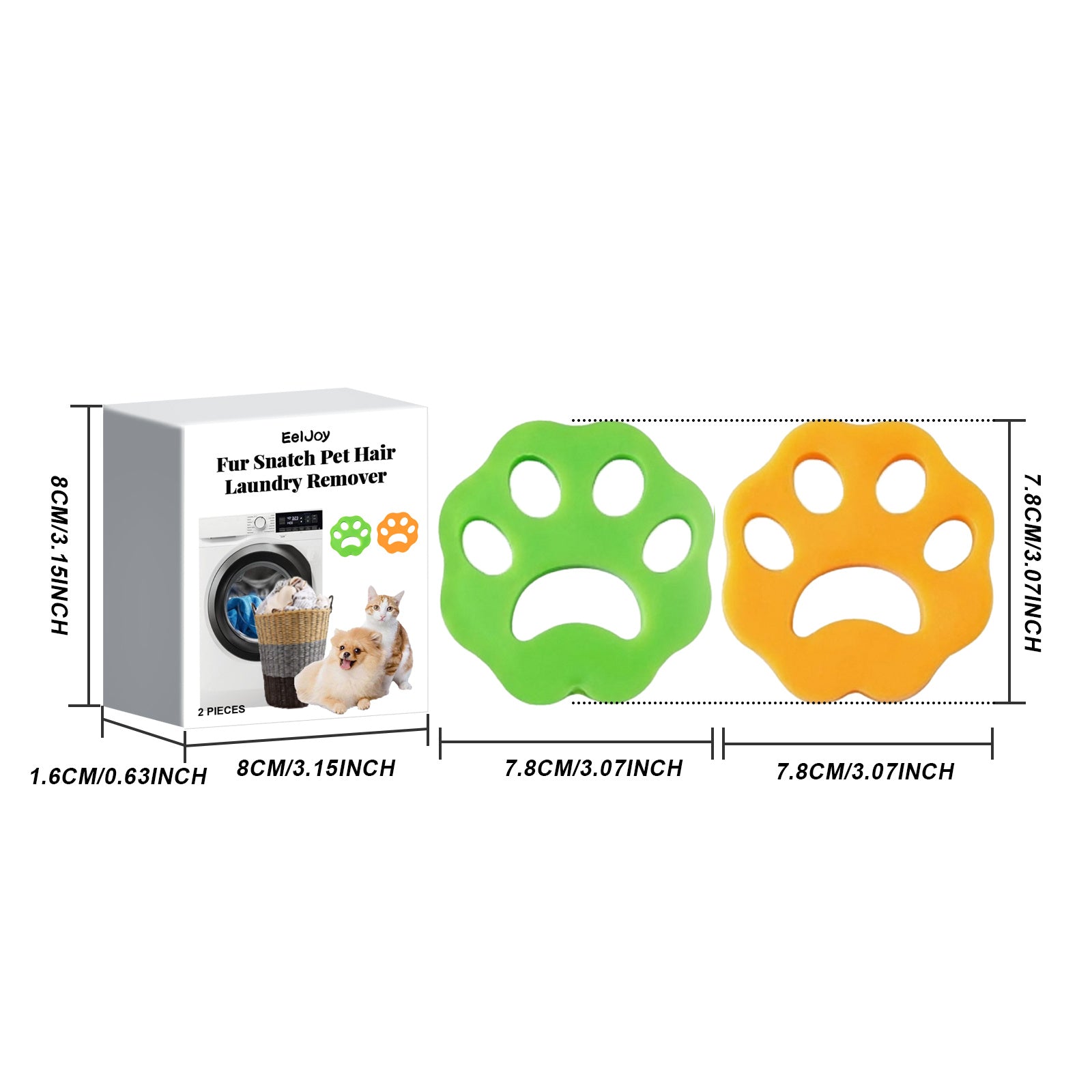 Pet Hair Remover – Laundry Lint Catcher (2-Pack)