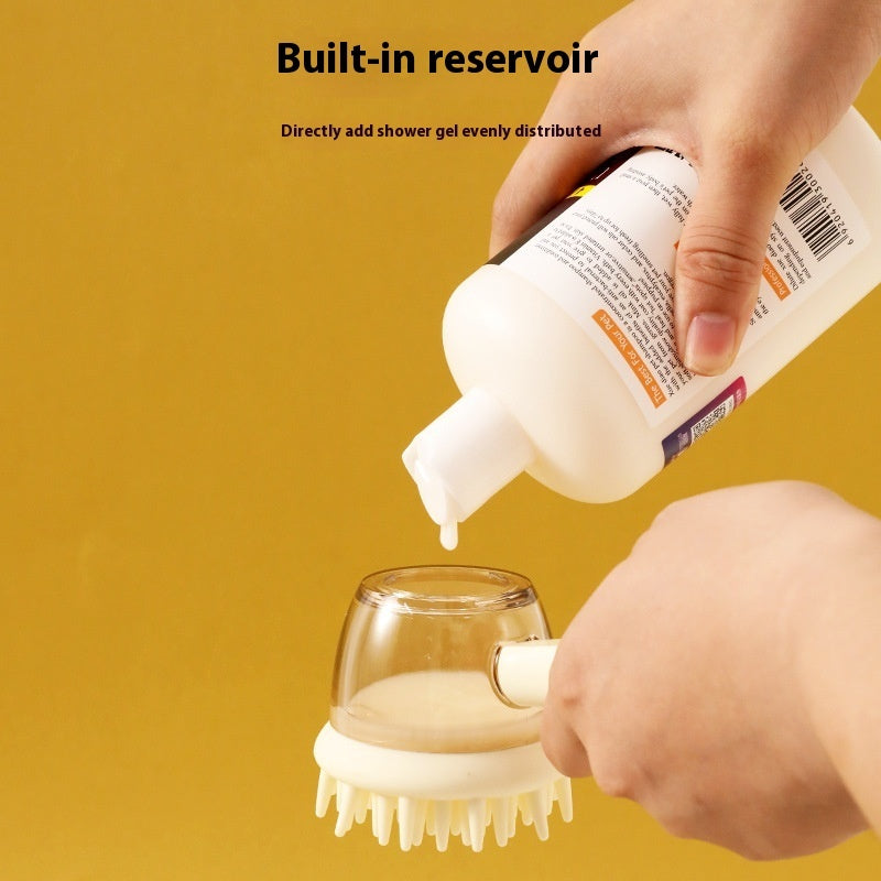 Pet Massage Brush – Silicone Bath Tool