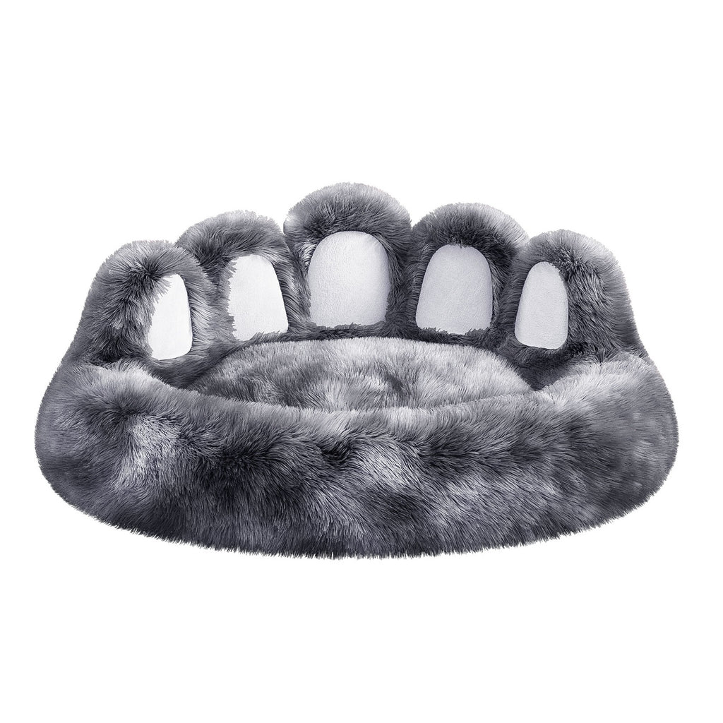Dog Bed – Cozy Bear Paw Plush Bed
