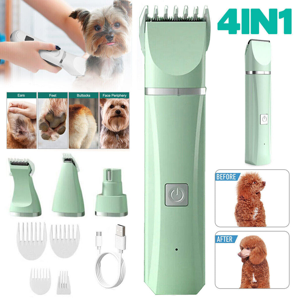 4X Pet Clippers – Cordless Grooming Trimmer Kit