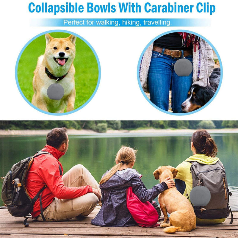 Pet Bowls – Foldable Double Rubber Feeder