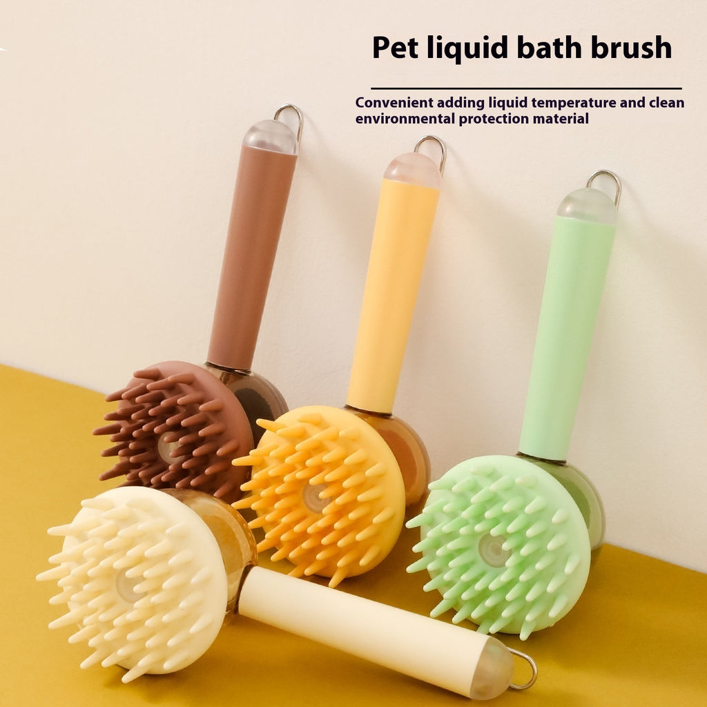 Pet Massage Brush – Silicone Bath Tool