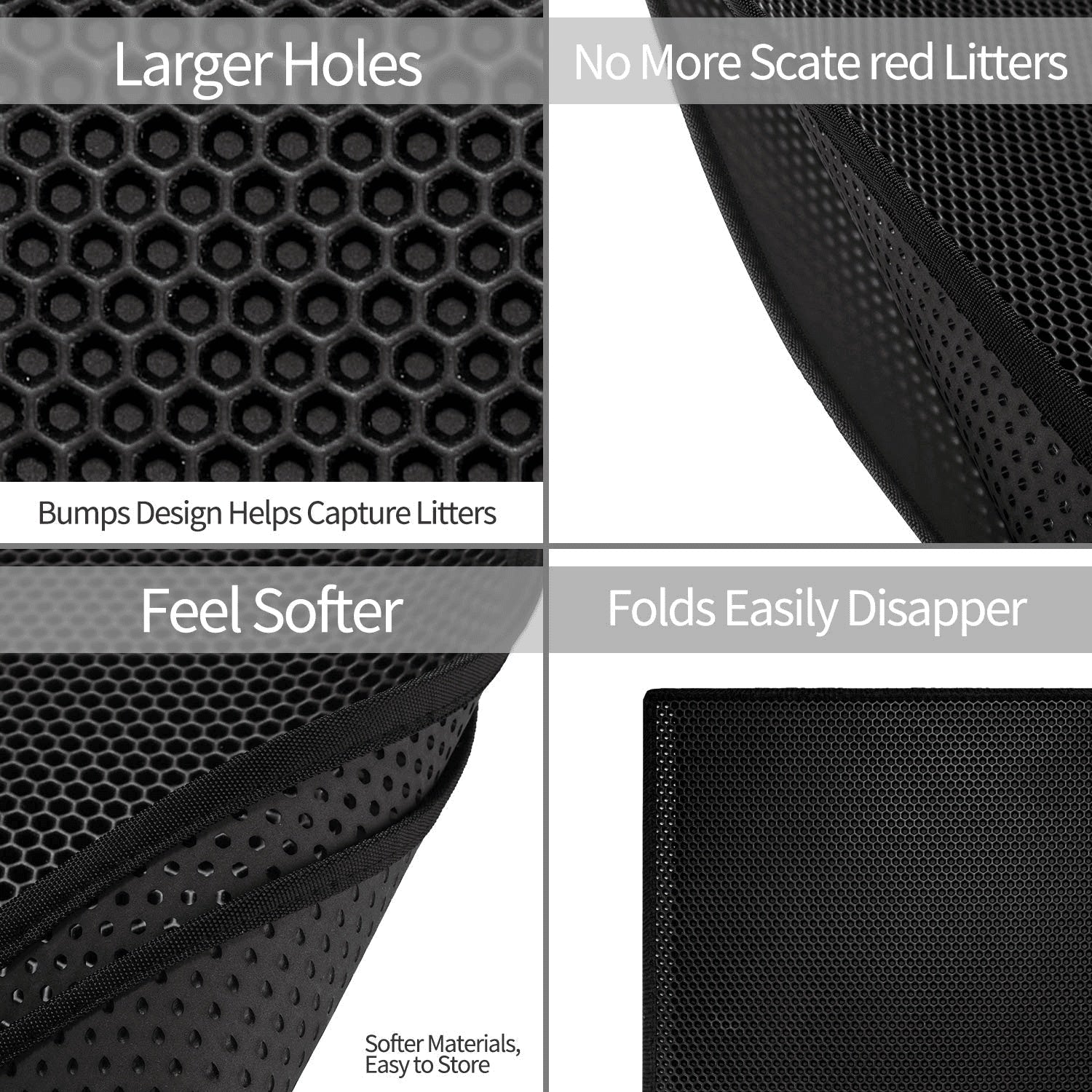 Cat Litter Mat – Honeycomb Waterproof Pad