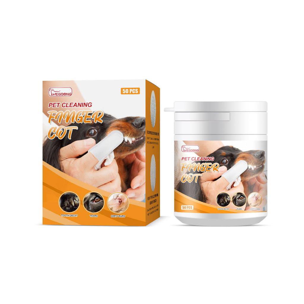 Pet Tooth Wipes, Finger Gloves, Dog And Cat Teeth To Clean Tartar And Fresh Breath