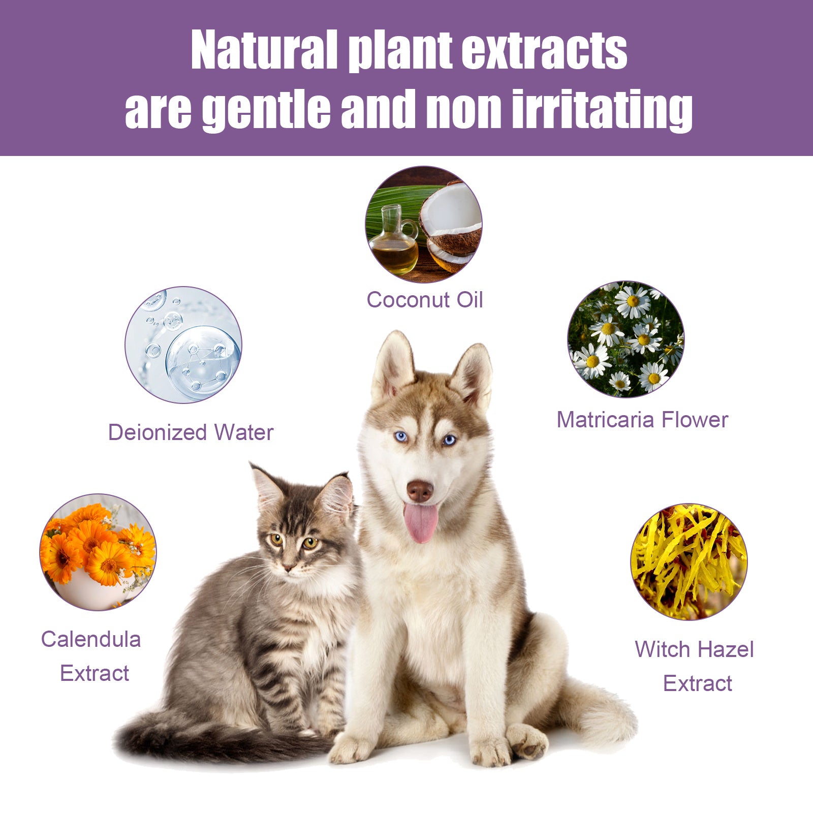 Cat & Dog Pet Ear Cleaner, Relieve Ear Canal Odor Cleaning Earwax Ear Cleansing Drops