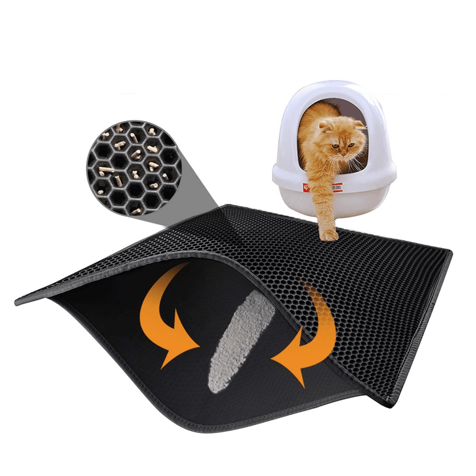 Cat Litter Mat – Honeycomb Waterproof Pad