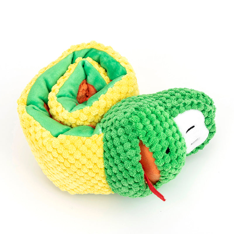 Snake Snuffle Toy – Squeaky Dog Puzzle