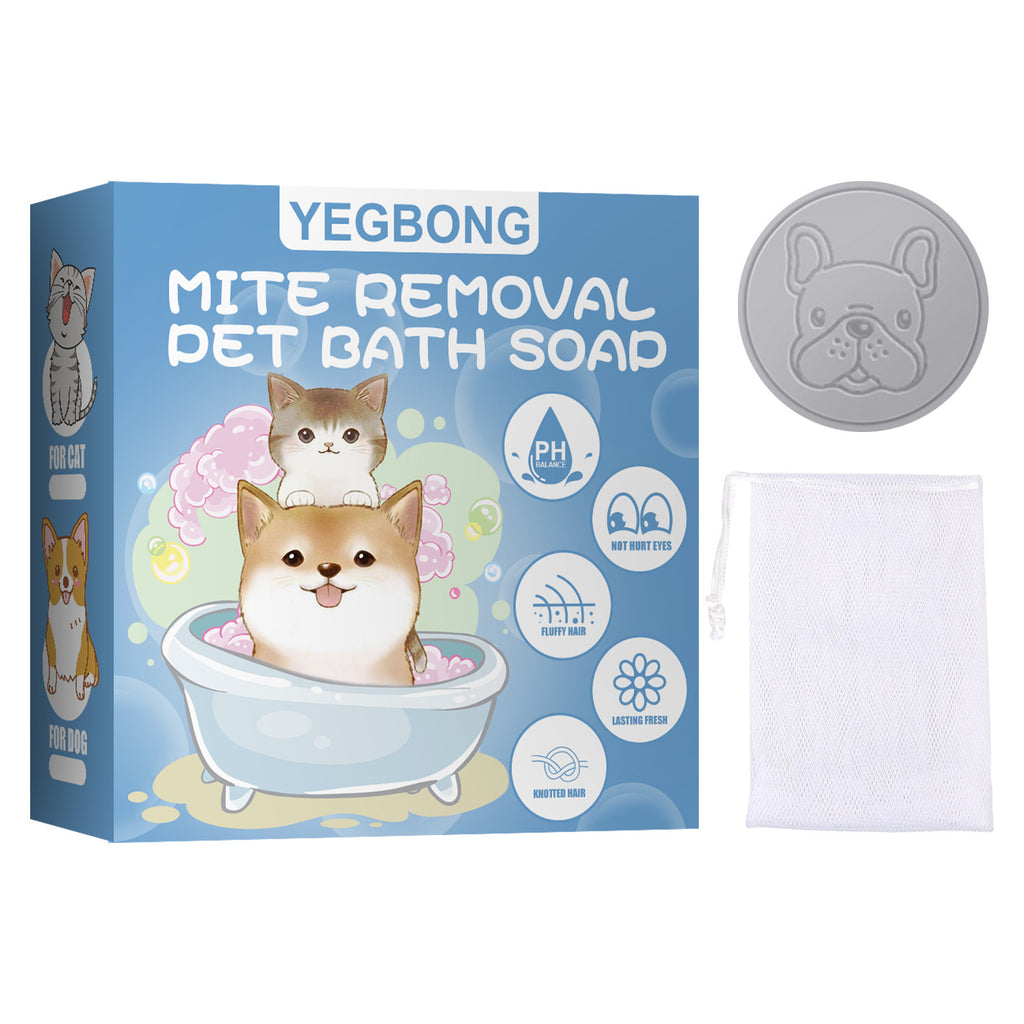 Pet Anti-mite Bath Soap, Dog And Cat Antibacterial Body Deodorant, Clean Bath Products