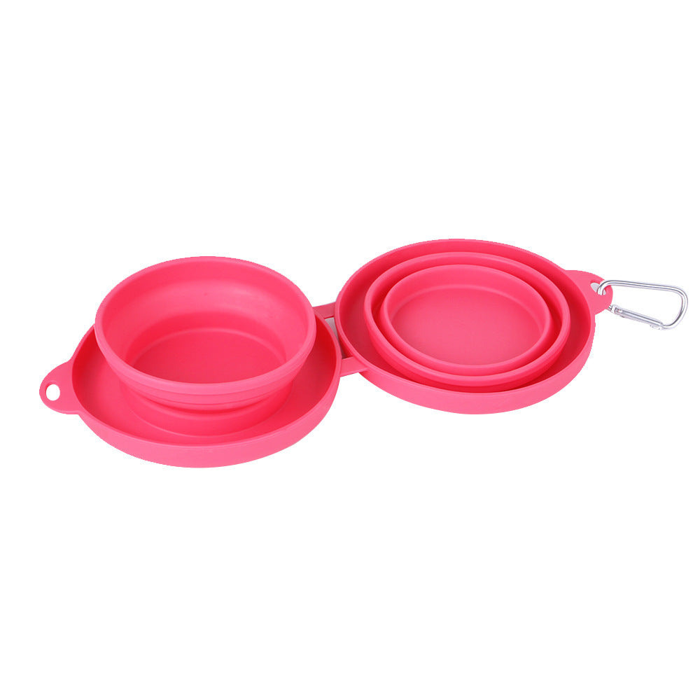 Pet Bowls – Foldable Double Rubber Feeder