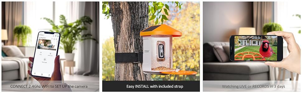Smart Feeder Surveillance Wireless Camera