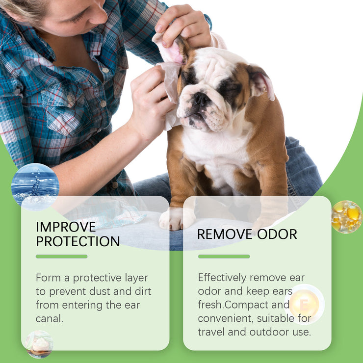 Ear Pads For Cats And Dogs Relieve Discomfort In The Pet Ear Canal And Clean Earwax