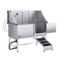 62 Inch Dog Grooming Bath Tub Stainless Steel W Ramp Water Filter