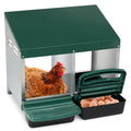 Pitched Roof House Iron-plastic Chicken Feeding