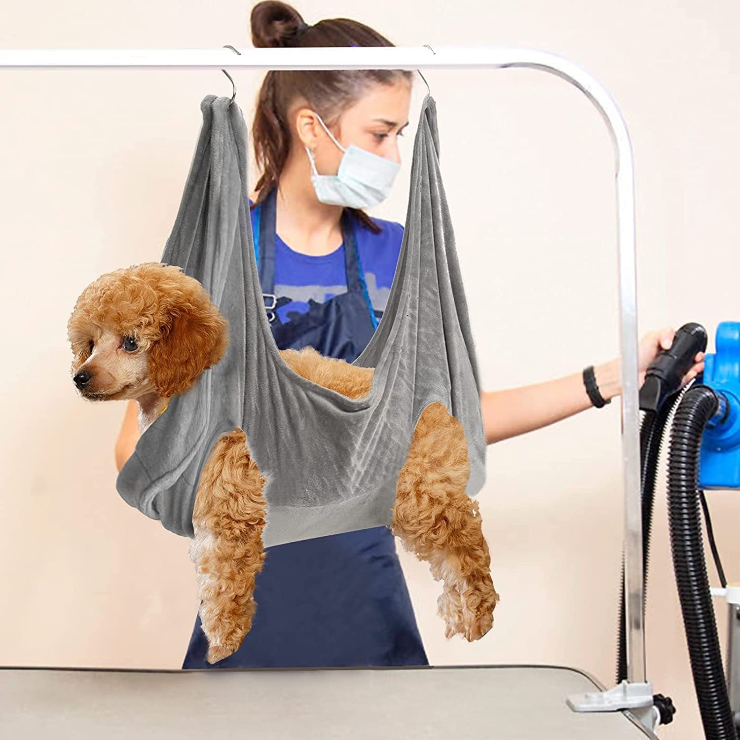 Pet Grooming Hammock – Breathable Restraint Bag
