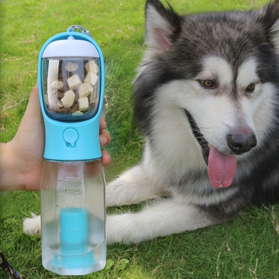 Pet Bottle – 3-in-1 Water, Food & Poop Dispenser