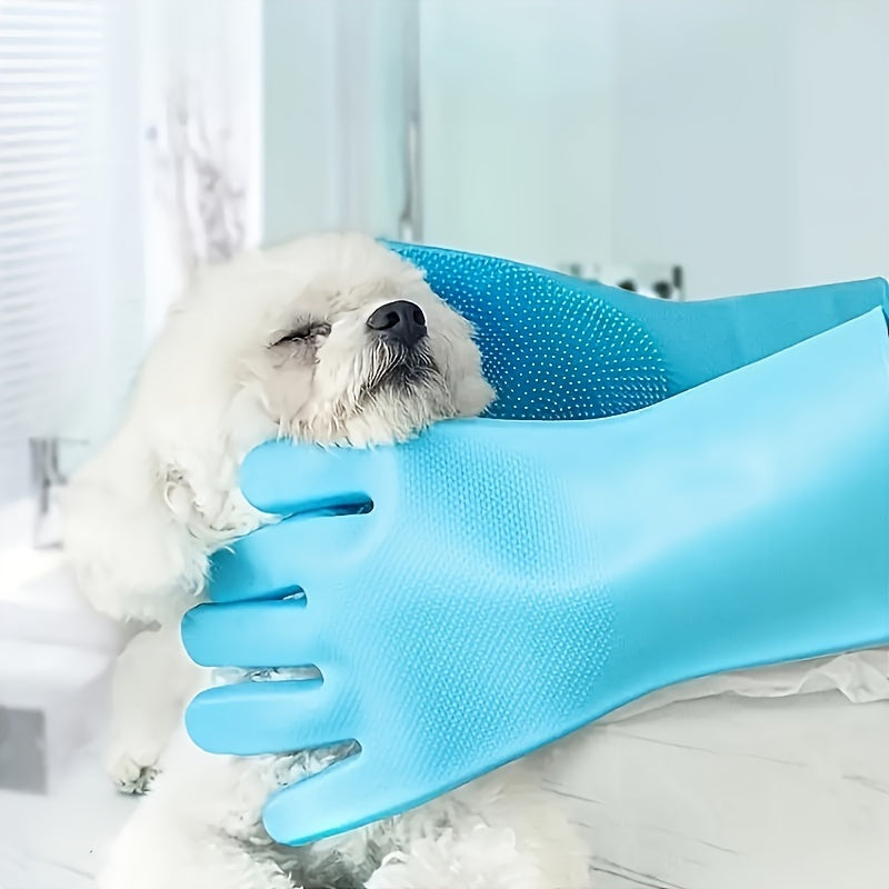 Pet Bath Massage Gloves