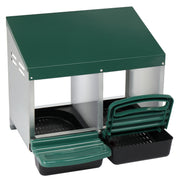 Pitched Roof House Iron-plastic Chicken Feeding