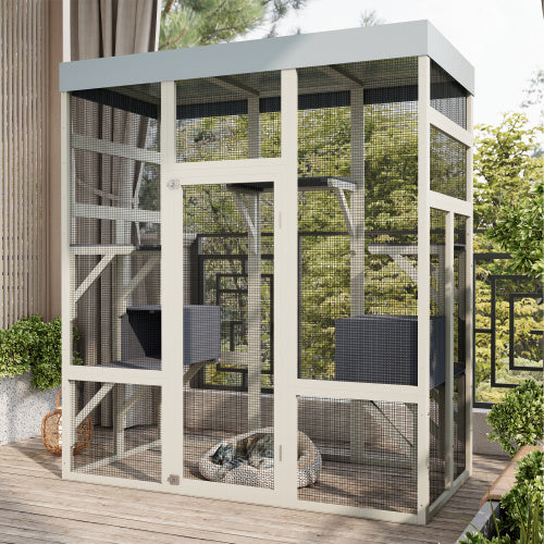 Wooden Pet Waterproof Cat Cage