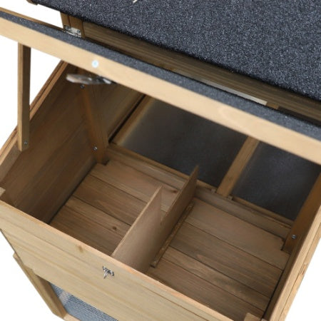 Wooden Chicken Coop with Nesting Box & Ramp