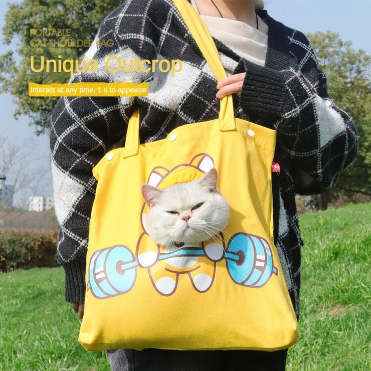Pet Carrier – Canvas Shoulder Tote Bag
